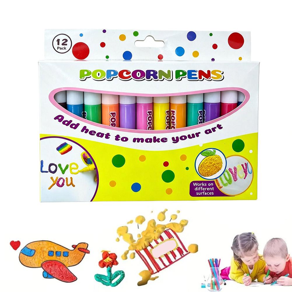 Copic Marker Sketch - Pena Popcorn 3D, Pena Gambar Gelembung