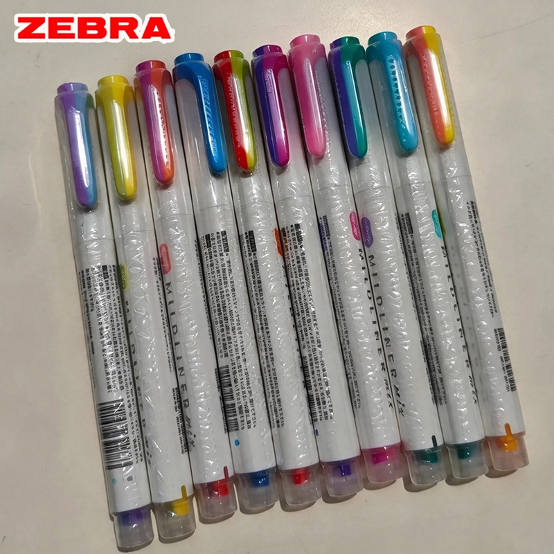 Zebra Pen Mildliner - Spidol Zebra Mildliner Mix dengan Dua