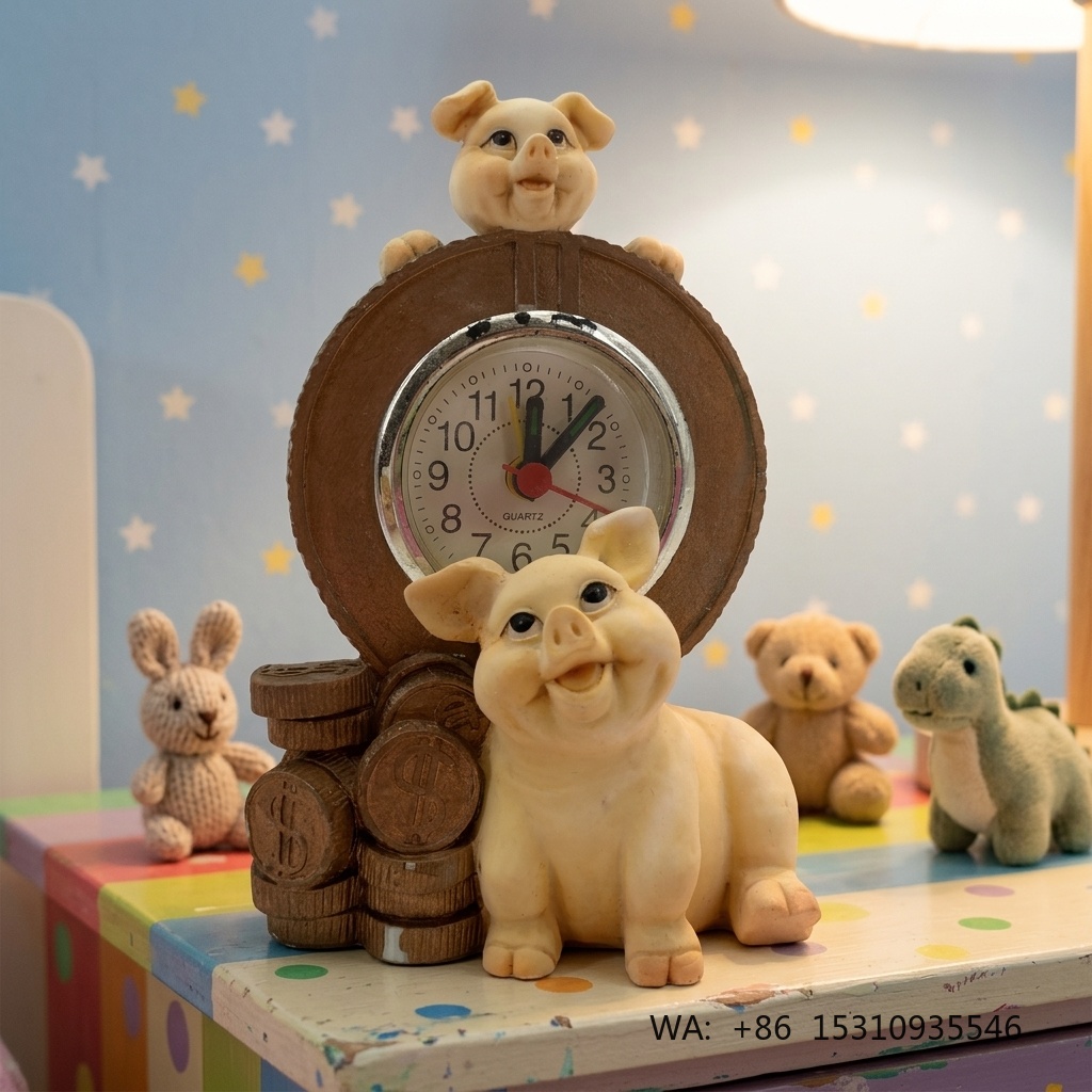 Crafting Resin - Jam Hewan Kartun Lucu Buatan Tangan