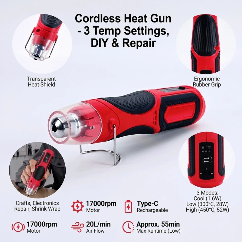 Pistol Pemanas Mini Portabel T - Heat Gun Small ulasan dan harga