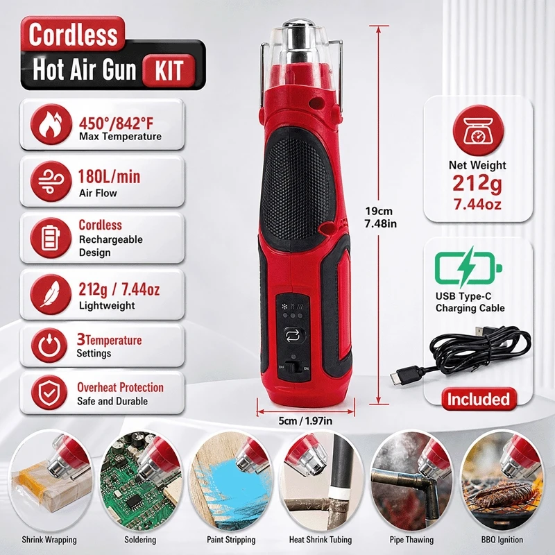 Pistol Pemanas Mini Portabel T - Heat Gun Small ulasan dan harga