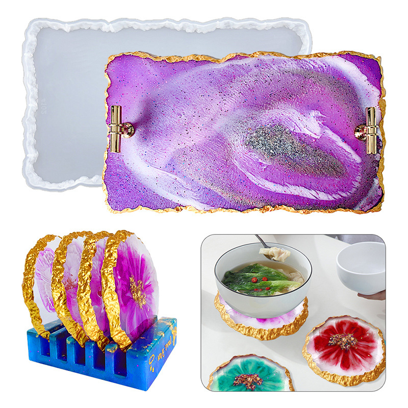 DM413 Drusy Coaster Resin ceta - Resin Craft Ideas ulasan dan harga