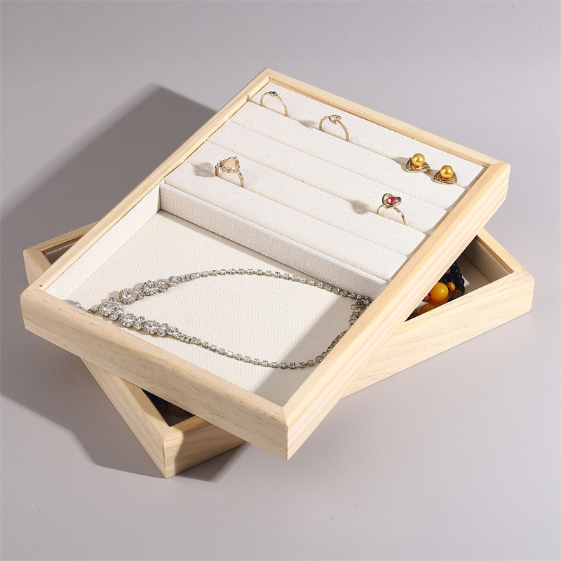 Nampan tampilan perhiasan Vint - Wood Ring Blank ulasan dan harga