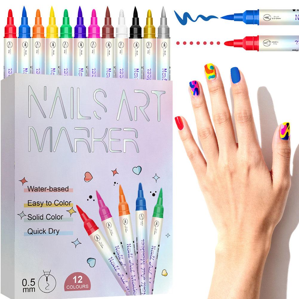 12 Warna Spidol Seni Kuku Berb - Copic Marker Sketch ulasan dan harga